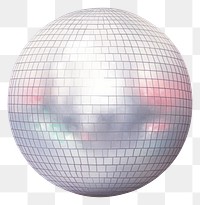 PNG Disco ball sphere white background celebration. 