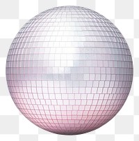 PNG Disco ball sphere white background pattern. 