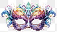 PNG Mardi gras mask carnival drawing. 