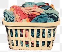 PNG Laundry basket container housework. AI generated Image by rawpixel.
