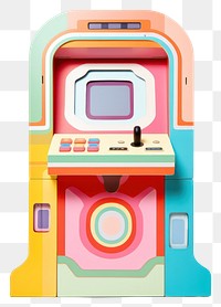 PNG Retro Arcade Game Machine game machine arcade game machine. AI generated Image by rawpixel.