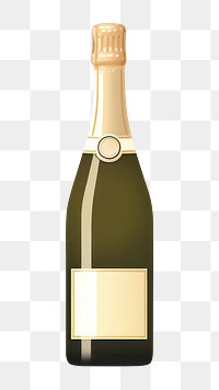 PNG Champagne bottle drink beverage wine. 