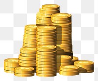 PNG Coin money gold investment. AI generated Image by rawpixel.