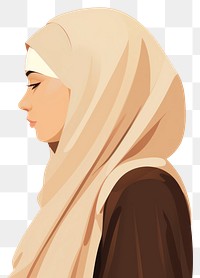 PNG Muslim portrait drawing sketch. AI generated Image by rawpixel.