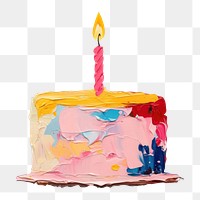 PNG Birthday cake candle birthday dessert. AI generated Image by rawpixel.