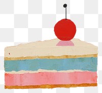 PNG Cake painting cake art. AI generated Image by rawpixel.