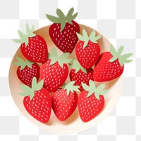 PNG Strawberry berries fruit plant. AI generated Image by rawpixel.