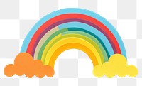 PNG Art rainbow symbol cloud. 