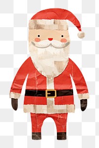 PNG Paper anthropomorphic representation santa claus. 