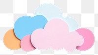 PNG Cloud paper white background creativity. 