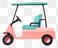 PNG Golf cart vehicle white background transportation. 