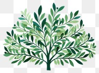 PNG Green bush plant leaf art. AI generated Image by rawpixel.