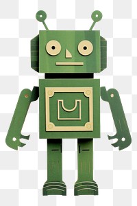 PNG Green robot white background anthropomorphic representation. AI generated Image by rawpixel.
