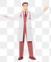 PNG Doctor adult white background representation. 