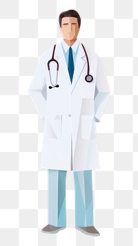 PNG Doctor adult white background stethoscope. 