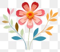 PNG Flower pattern craft petal. AI generated Image by rawpixel.