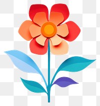 PNG Flower plant paper art. AI generated Image by rawpixel.