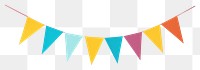 PNG Party banner flag white background clothesline celebration. 