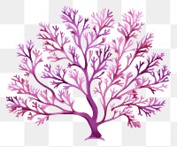 PNG Purple coral pattern plant art. 