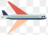 PNG Top view airplane icon aircraft airliner vehicle. AI generated Image by rawpixel.