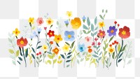 PNG Flower backgrounds painting pattern. 