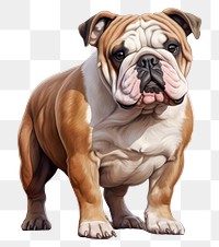 PNG Bulldog bulldog mammal animal. AI generated Image by rawpixel.