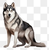 PNG Husky mammal animal wolf. AI generated Image by rawpixel.