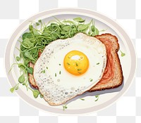 PNG Plate food egg breakfast. AI generated Image by rawpixel.