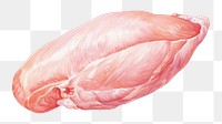 PNG Meat freshness flamingo sketch. 