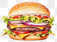 PNG Gourmet food burger seed hamburger. AI generated Image by rawpixel.