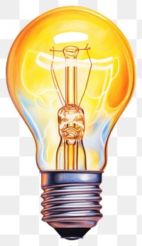 PNG Bulb lightbulb lamp white background. AI generated Image by rawpixel.