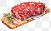 PNG Gourmet food steak beef meat. AI generated Image by rawpixel.