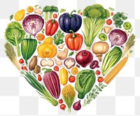 PNG Vegetables heart plant food. 