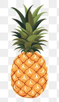 PNG Pineapple food plant fruit. AI generated Image by rawpixel.