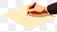 PNG Hand writing paper document text. 