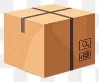 PNG Parcel cardboard carton box. AI generated Image by rawpixel.