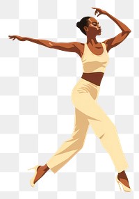 PNG African american dancing ballet dance. AI generated Image by rawpixel.