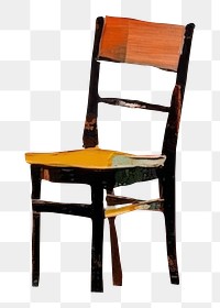 PNG Chair art furniture painting. 