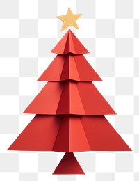 PNG Christmas tree paper origami art. AI generated Image by rawpixel.