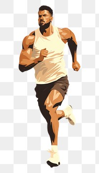 PNG Athlete running jogging athlete. AI generated Image by rawpixel.
