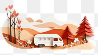 PNG Vehicle van transportation landscape. AI generated Image by rawpixel.