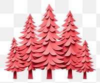 PNG Christmas tree paper white background celebration. 