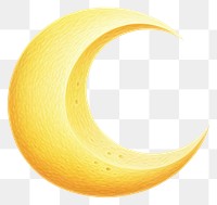 PNG Yellow crescent moon eclipse night  