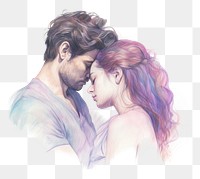 PNG Couple drawing sketch female. AI generated Image by rawpixel.