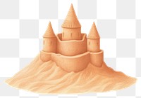 PNG Sand castle drawing beach  