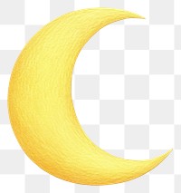 PNG Yellow crescent moon nature night  