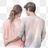 PNG Couple female adult white background. AI generated Image by rawpixel.