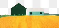 PNG Corn farm architecture building outdoors. AI generated Image by rawpixel.