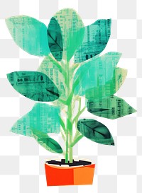 PNG Money plant art painting leaf. 