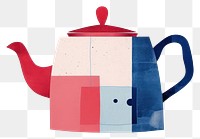 PNG Tea pot teapot art creativity. AI generated Image by rawpixel.